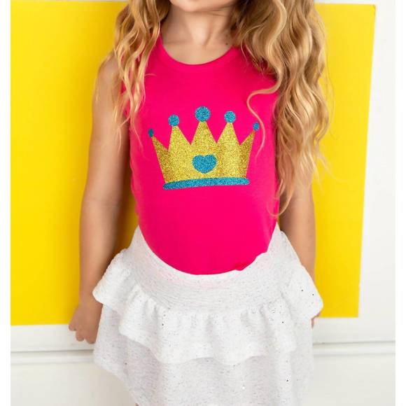 Morgan & Taylor Dori Flower Crown in Hot Pink main image 1